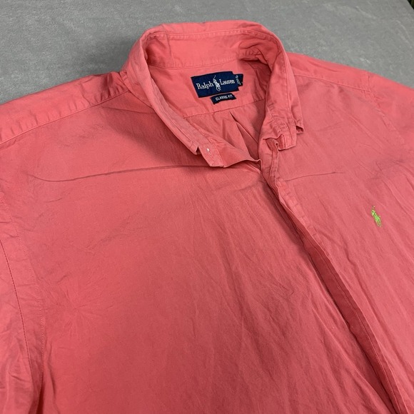 Ralph Lauren Other - Polo Ralph Lauren Shirt Mens XL Salmon Short Sleeve Button Down Classic Fit